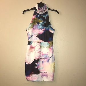 WHOIAM,floral pencil mini dress. Size 4